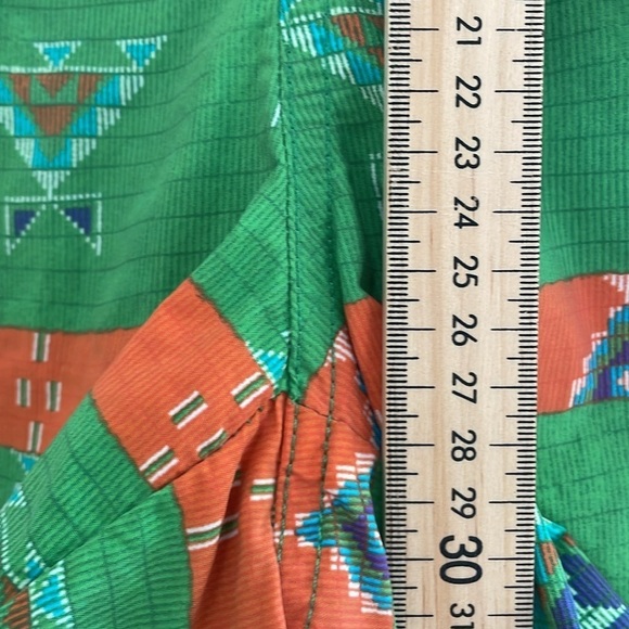 Ralph Lauren - Aztec Swim Shorts - Green / Orange - M - Picture 11 of 13
